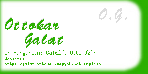 ottokar galat business card